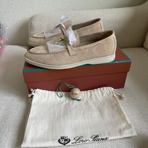 Loro Piana Summer Walk Suede Loafers